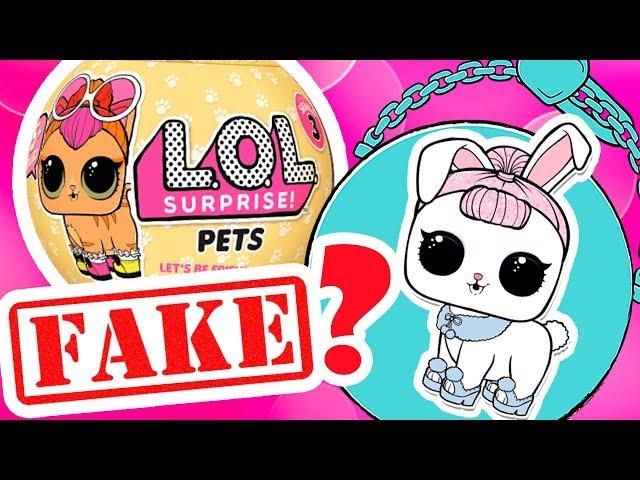 ORIGINAL VS FAKE - LOL Surprise Pets 3 Series | LOL Dolls Videos | LOL Unboxing