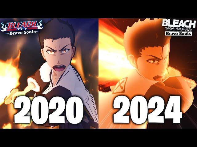 BLEACH: Brave Souls - Shikai Isshin Shiba 2020 vs 2024 Animations!