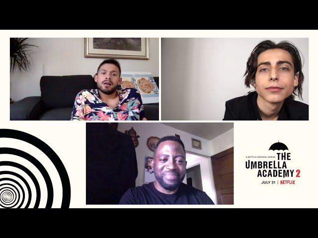 The Umbrella Academy S2 - Interviews with Aidan Gallagher & David Castañeda (BlackFilmandTV.com)