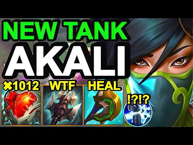 Wild Rift China Akali Top - Heartsteel Broken OP Item - New Tank Akali Build Runes - New China Meta