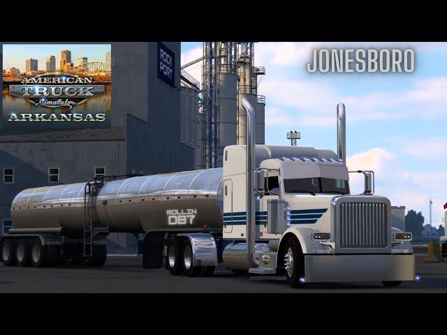 3 nice yard in Arkansas #peterbilt  Big CAT  | 4k | American Truck Simulator | Realistic Driving