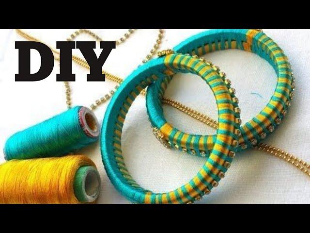 How To Make A Silk Thread Jewellery l Craft l DIY