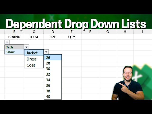 Make Multiple Dependent Dropdown Lists In Excel (Easiest Method) | Step by Step