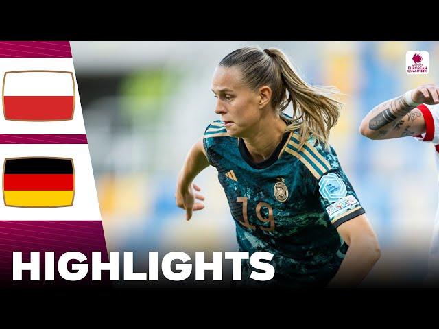 Germany vs Poland | What a Game | Highlights | Women's Euro Qualifiers 04-06-2024