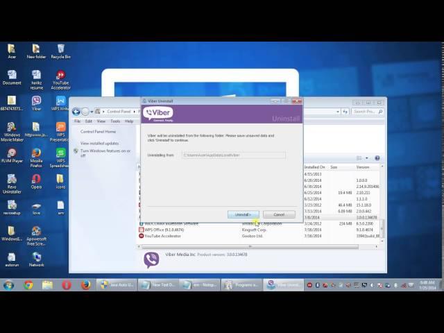 how to uninstall viber