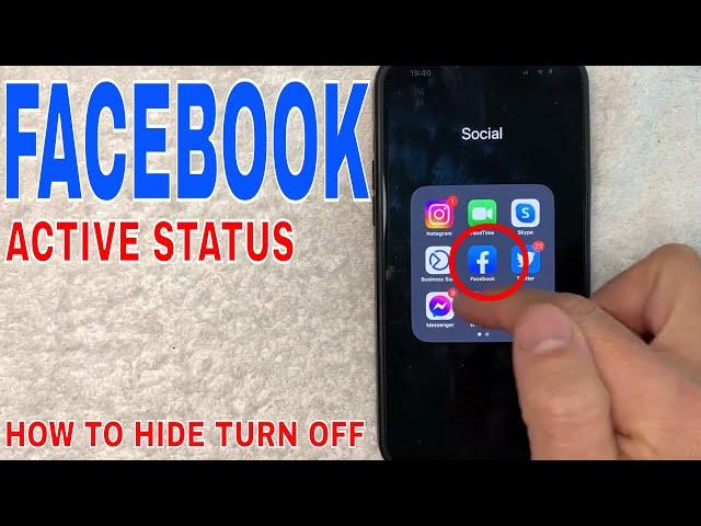  How To Hide Turn Off Active Status On Facebook App 