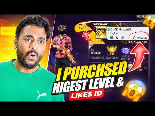 I Purchsed Highest Level Player Daddy Calling Id ?  - Garena Free Fire Max