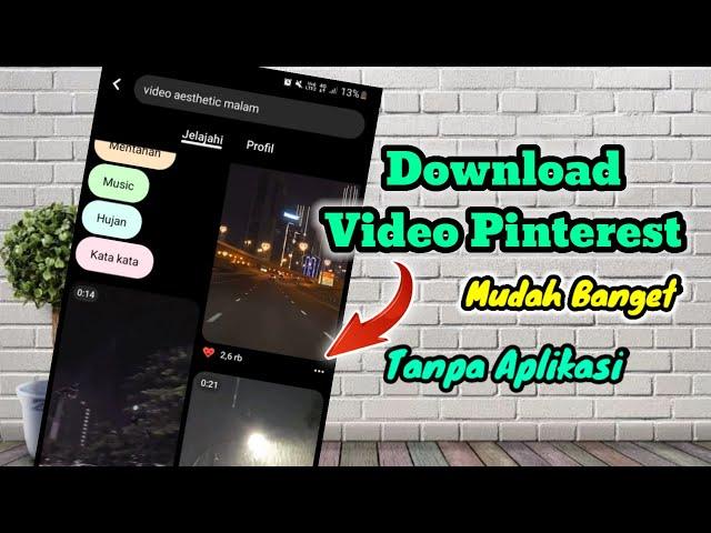 CARA MENYIMPAN VIDEO DI PINTEREST TANPA APLIKASI - DOWNLOAD VIDEO PINTEREST