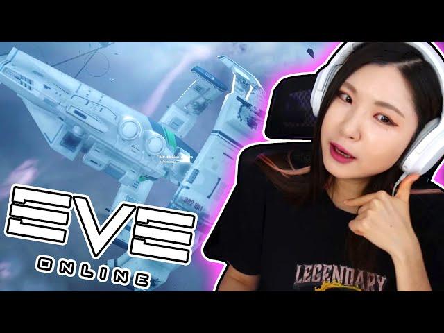 Confused Korean girl tries EVE Online for the first time! - HAchubby Gameplay