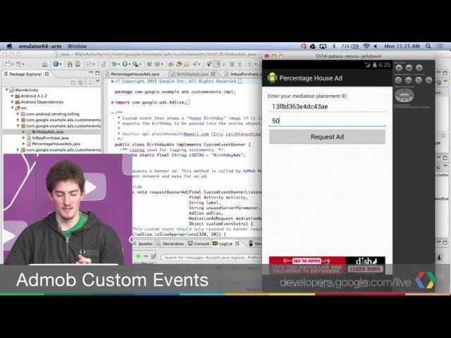 Writing Custom Events for AdMob Mediation