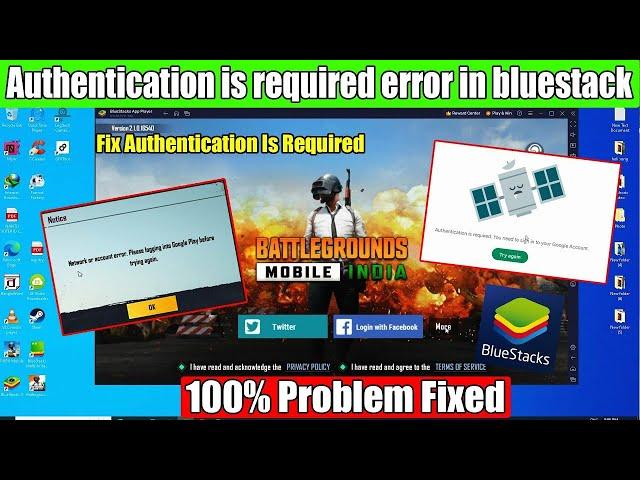 Bluestacks 5 authentication is required | How To Fix Authentication Is Required Error In Playstore