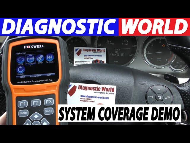 Aston Martin Vantage OBDII NT520 Diagnostic Tool System Module Coverage Code & Warning Light Reset