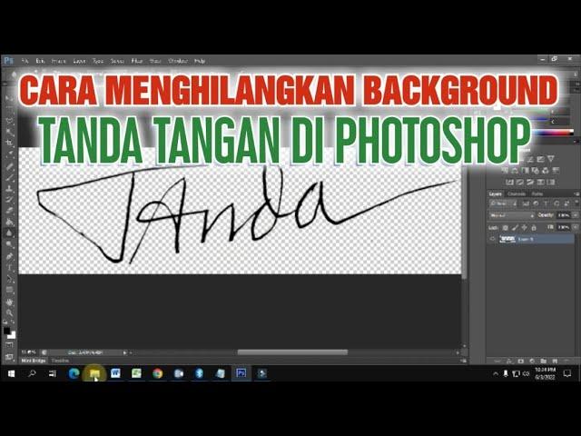 cara menghilangkan background tanda tangan di photoshop