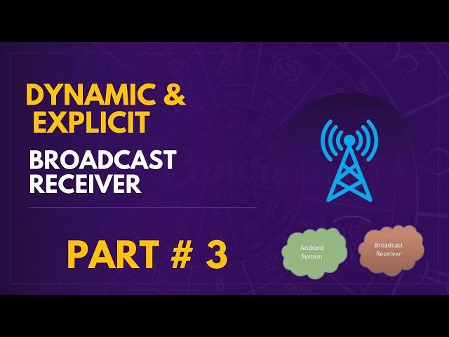 Dynamic Broadcast Receiver | Android Broadcast Receivers | Android Components | Kotlin Tutorial