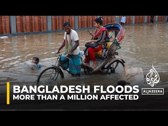 More than a million people affected by floods in northeastern Bangladesh