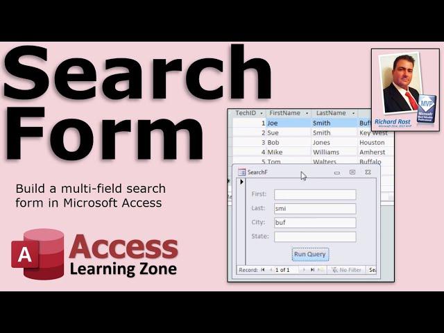 Microsoft Access Multi-Field Search Form