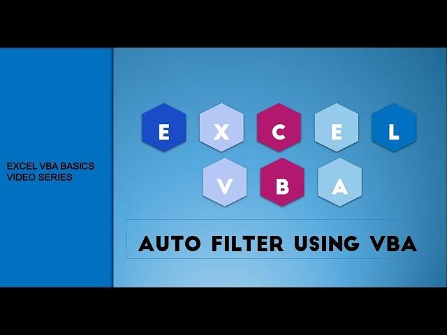 VBA Code for Excel auto Filter with Single and Multiple Criteria.