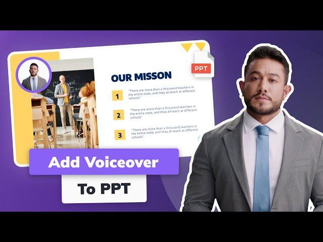 How to Add Voiceover with AI Actor to PPT?