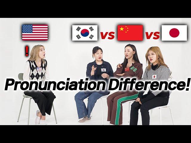 ENGLISH and THREE ASIAN languages Word Differences! (American vs Chinese vs Japanese vs Korean)