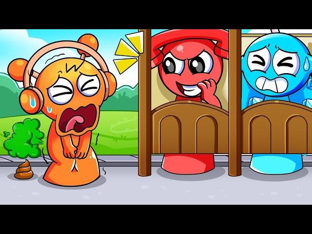 TELE! Open The Toilet Door Now! OREN Can't WAIT! - Funny Story | Incredibox Sprunki Animation