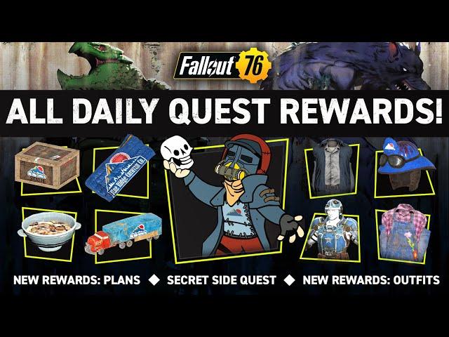 All NEW Daily Quest Rewards + Secret Side Quest! | Fallout 76