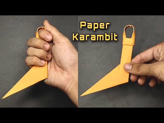 How to make a Paper Karambit | Origami Karambit Knife | Paper Craft | How To Make a Paper Knife