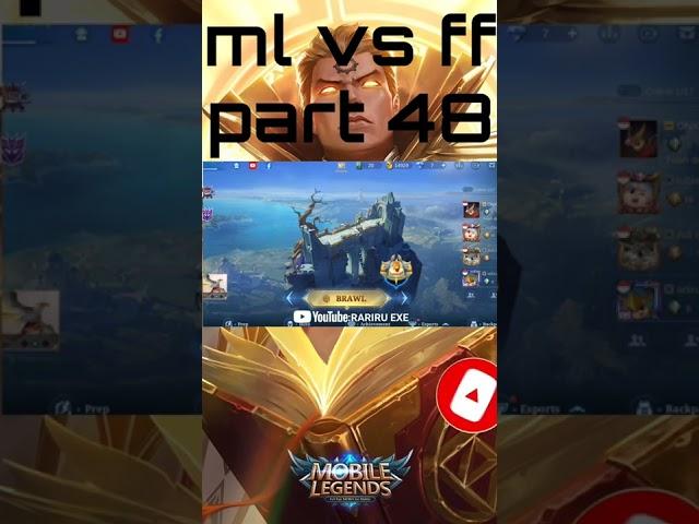 Ml vs ff part 48 #shorts #mlbb #mobilelegends