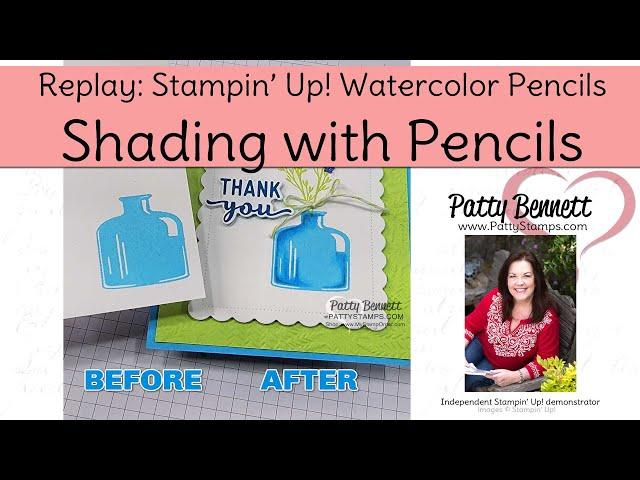 Shading Solid Stamped Images with Stampin' Up! Watercolor Pencils