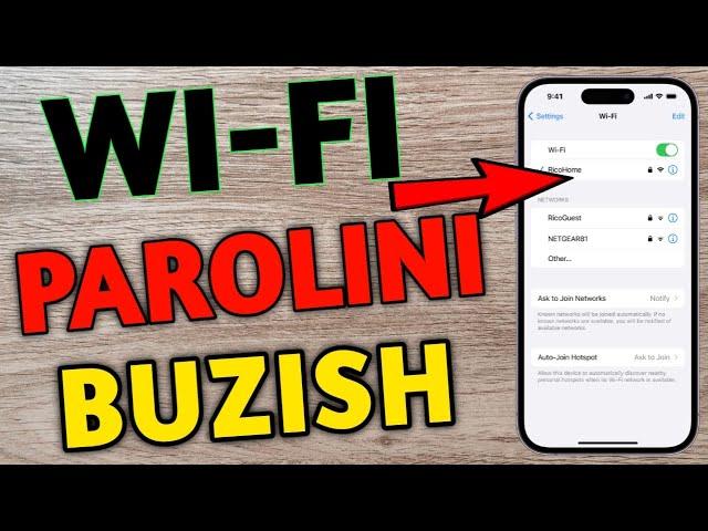 WI-FI PAROLINI BUZISH 2024 // ВАЙФАЙ ПАРОЛИНИ БУЗИШ 2024