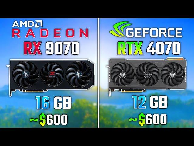 AMD RX 9070 vs RTX 4070 | Test in 6 Games