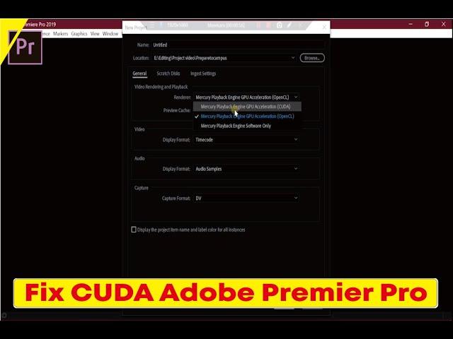 Cara mengaktifkan CUDA Nvidia di adobe premier pro !!! FIX !!!