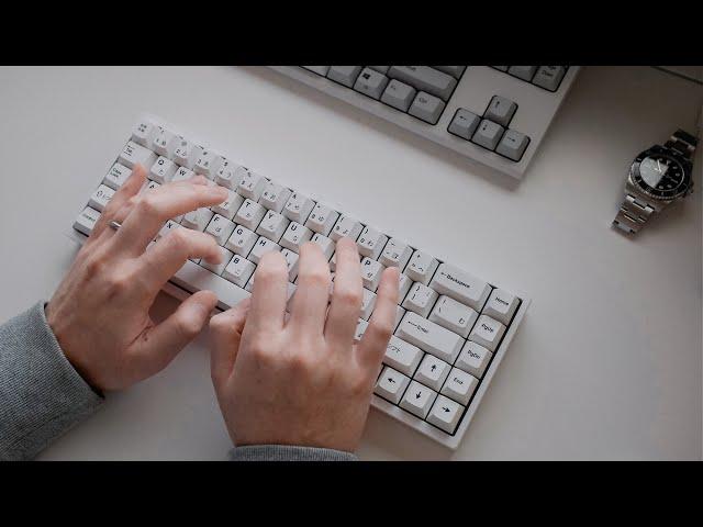 Akko Lavender Purple Switches Typing Test [Unlubed vs. Lubed]