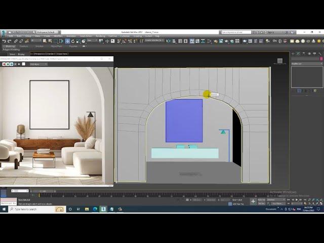 3DsMax Tutorials, Learn 3D Modeling an Interior from Scratch in 3dsmax ( Part 1)