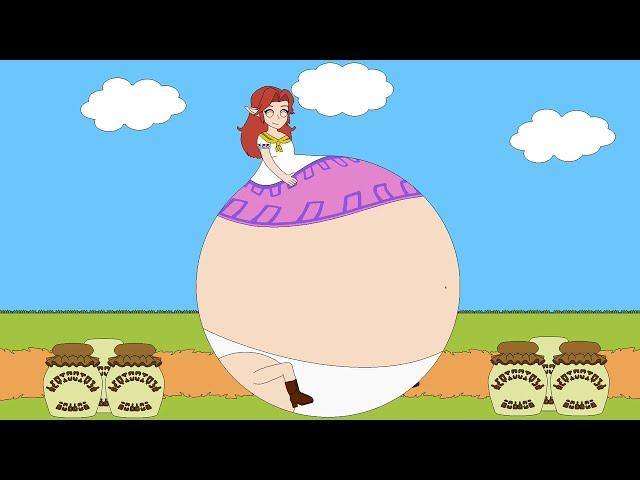 Cremia's Milky Belly -  Euvoria Vore, Burping and Big Belly Animation - by lucasbasher