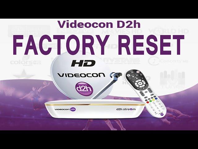 HOW TO FACTORY RESET VIDEOCON || VIDEOCON D2H RESET SETTING