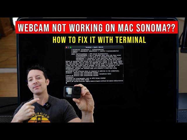 Webcam Wont Work With Mac OS Sonoma - GoPro Webcam Not Working | Quick Fix Full Walk Through!!