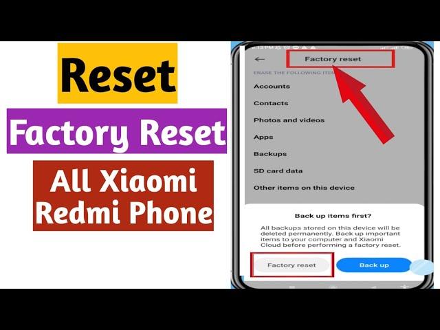 How to Reset Redmi mi Phone | Factory Reset mi Redmi Phone 2025