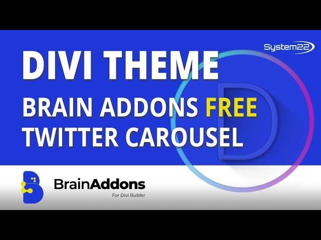 Divi Brain Addons Free Divi Plugin Twitter Carousel Module 