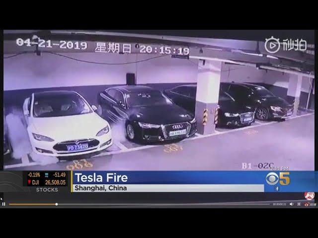 Video Of Parked Tesla That Appears To Explode In China Goes Viral