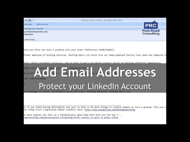 Add Email Addresses to Your LinkedIn Account