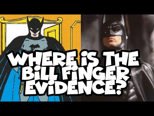 BOB KANE CREATED BATMAN - WHAT DID BILL FINGER DO?