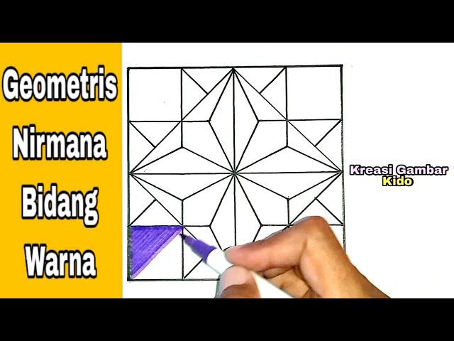 Menggambar Ragam Hias Geometris Nirmana Bidang Warna