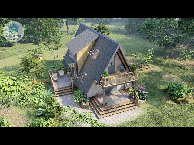 Small House Design Ideas - A Frame House - Minh Tai Design MTD33