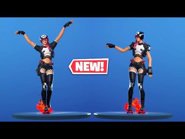 *NEW* Fortnite Derby Dynamo Freewheelin' Built-In Emote/Music