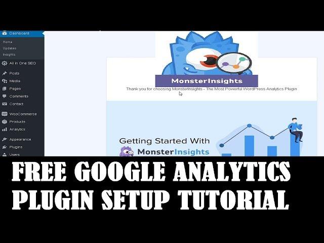 Setup Google Analytics Wordpress Tutorial  FREE MonsterInsights Google Analytics Plugin (REVIEW)