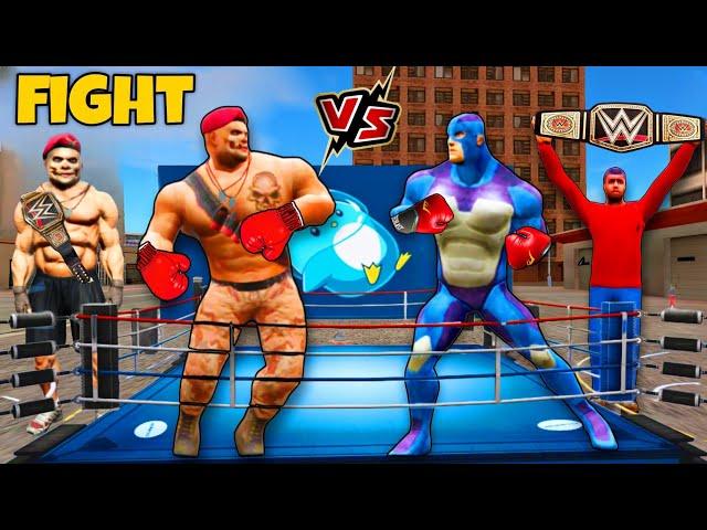 Big Fight Rope Hero Vs Villain in Gta 5 | Rope Hero Vice Town || Junnu Malik Gaming