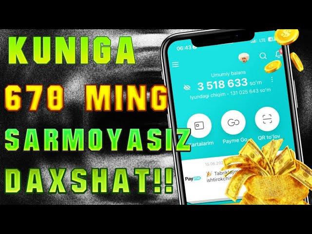 KUNIGA 678000 MIN SOM SARMOYASIZ | INTERNETDA PUL ISHLASH #DAXSHAT #PAYMEBO