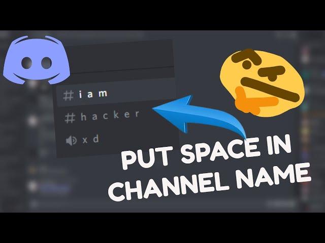 How to put space in discord channel name | IZAK'S UNIVERSE