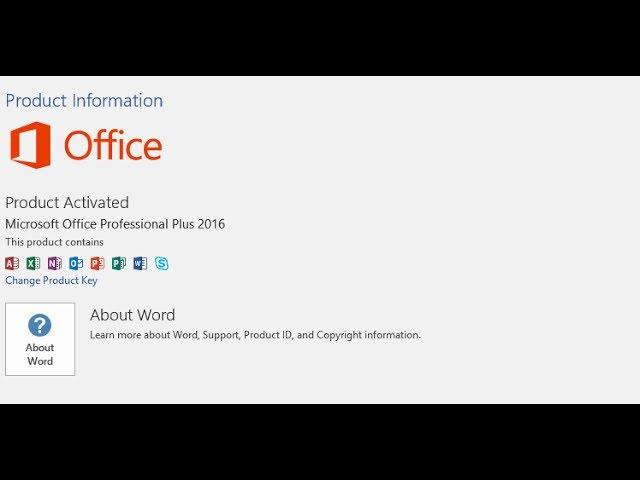 Office 2016 Product Key Easy activation 2018 without any software