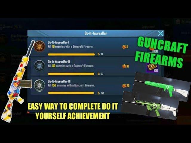 EASY WAY TO COMPLETE DO-IT-YOURSELFER ACHIEVEMENT IN PUBG MOBILE l HOW TO COMPLETE DO-IT-YOURSELF